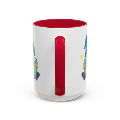 Whimsical Gnome & Music Book Mug - Brew Your Story | Ceramic Coffee & Tea Cup (11oz/15oz)