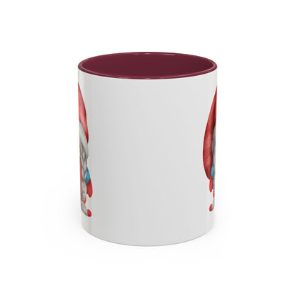 Cheerful Red Gnome with Braids Mug - Sip Your Sweet Melody | Ceramic Coffee & Tea Cup (11oz/15oz)