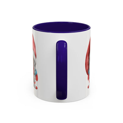 Cheerful Red Gnome with Braids Mug - Sip Your Sweet Melody | Ceramic Coffee & Tea Cup (11oz/15oz)