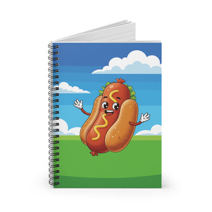Hotdog Spiral Notebook | Quirky Foodie Journal