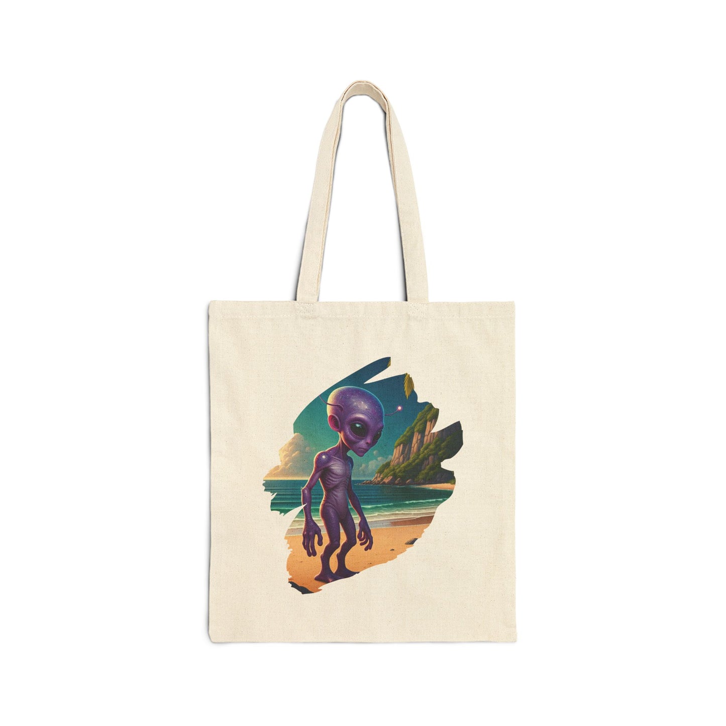 Alien at Beach Tote Bag: Your Essential Cosmic Vacation Carryall