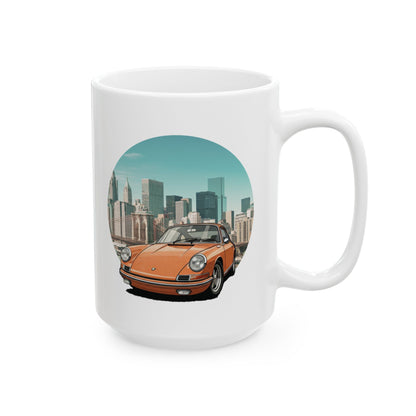 Porsche 911 Vintage Mug - Iconic Power & Design