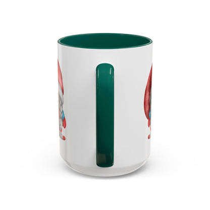 Cheerful Red Gnome with Braids Mug - Sip Your Sweet Melody | Ceramic Coffee & Tea Cup (11oz/15oz)