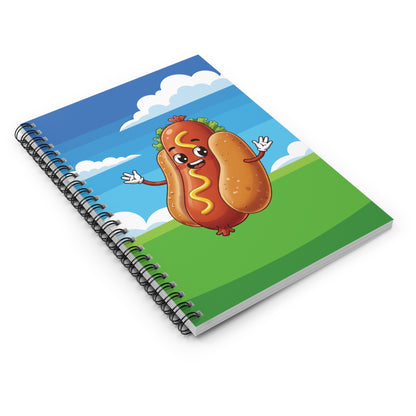 Hotdog Spiral Notebook | Quirky Foodie Journal