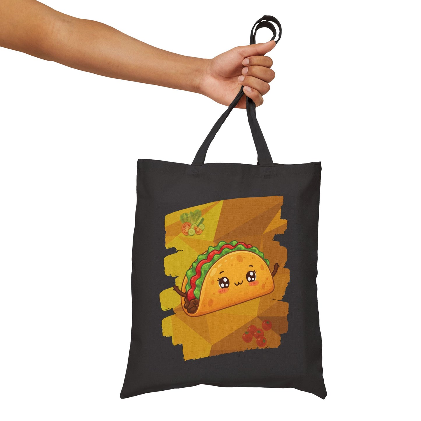 The Shell-Shocked Sweetheart – Happy Taco Geometric Tote