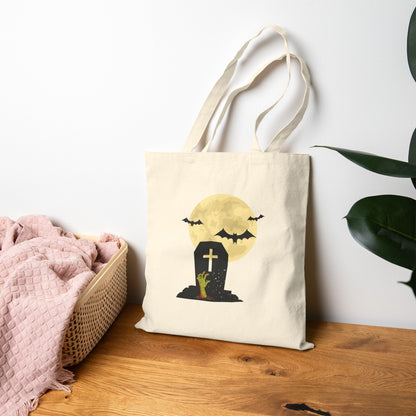 Graveyard Haunt: The Halloween Cemetery Tote Bag