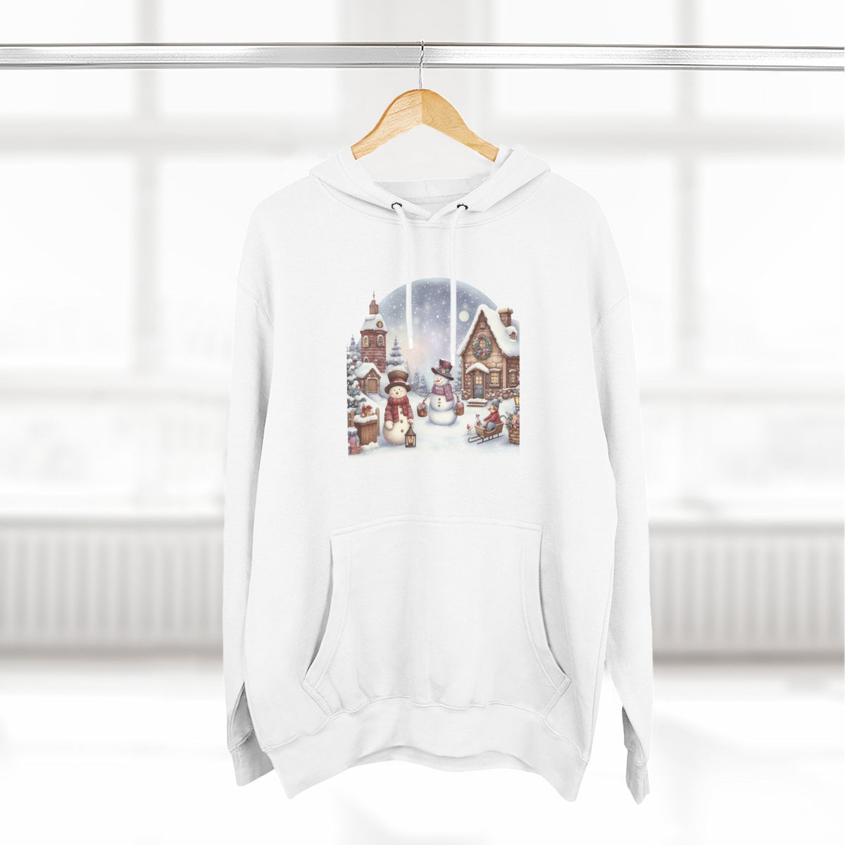 Copy of Copy of Copy of Three-Panel Fleece Hoodie - happy holiday gorilla