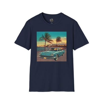 Cadillac Eldorado Brougham 1950s Unisex T-Shirt - Vintage Luxury Car Navy