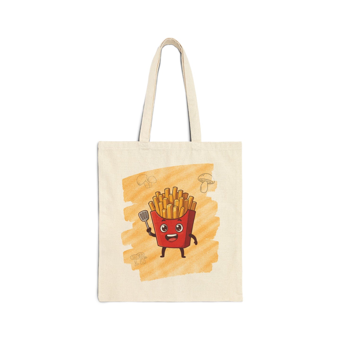 The Boardwalk Hustle – Golden French Fries Canvas Tote