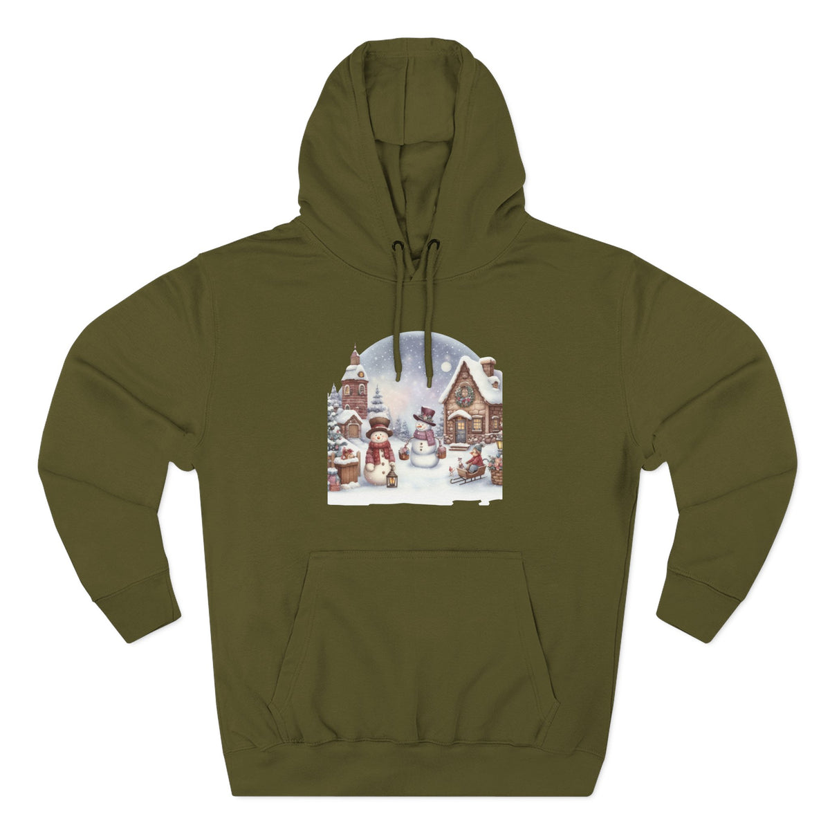 Copy of Copy of Copy of Three-Panel Fleece Hoodie - happy holiday gorilla