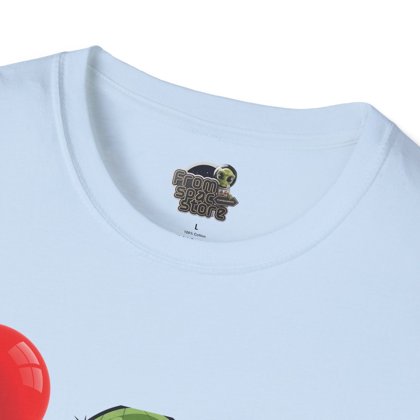 Cactus Mania T-Shirt: Cheerful Cactus with Balloon | Organic Cotton Unisex Tee
