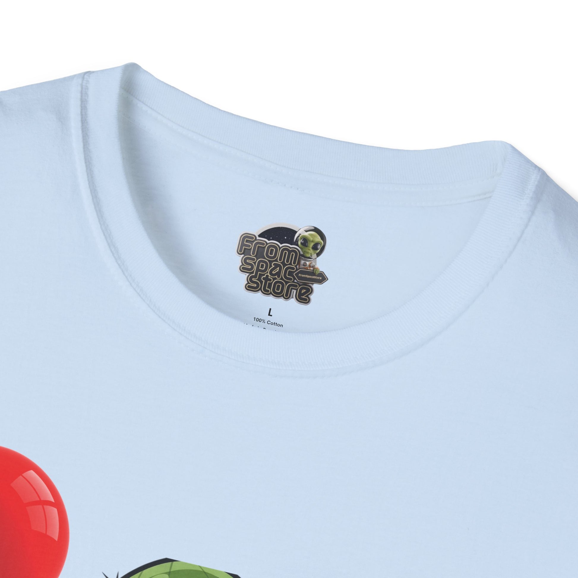 Cactus Mania T-Shirt: Cheerful Cactus with Balloon | Organic Cotton Unisex Tee