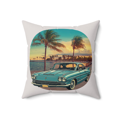 Midnight in Havana – Cadillac Eldorado Brougham Vintage Throw Pillow
