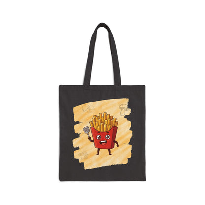 The Boardwalk Hustle – Golden French Fries Canvas Tote