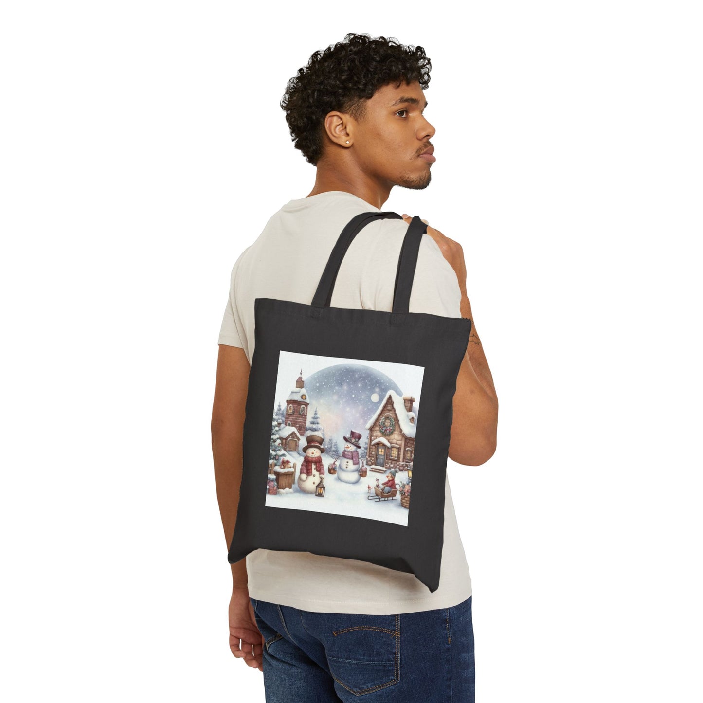 The Christmas Village Tote Bag: Your Go-To Funny Holiday Gift & Reusable Canvas Shopper