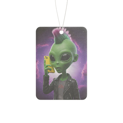 Alien Punk Rock Car Freshener - Galaxy Vibe & Mobile Phone Style