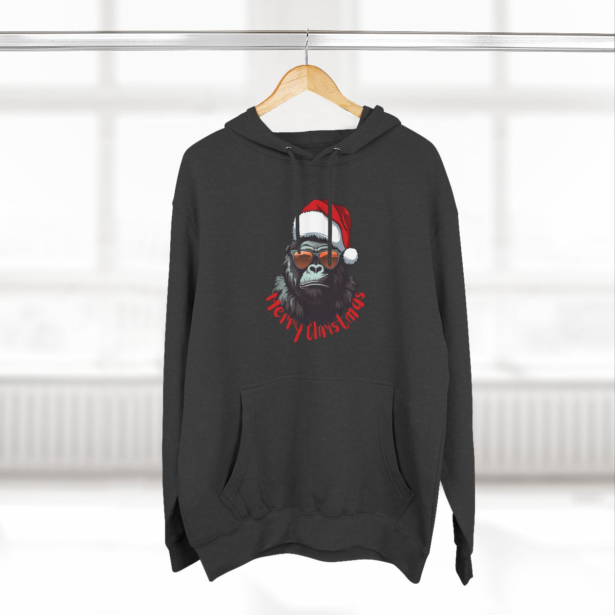 Three-Panel Fleece Hoodie - gorilla sunglasses