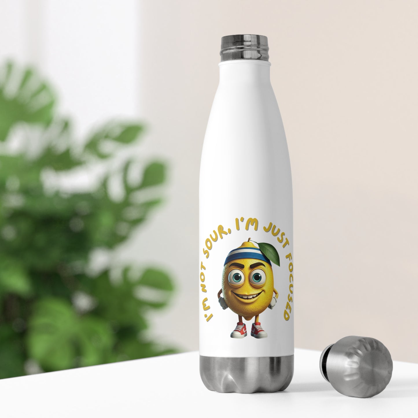 "I'm Not Sour, I'm Just Focused" Lemon Stainless Steel Insulated Bottle 20oz