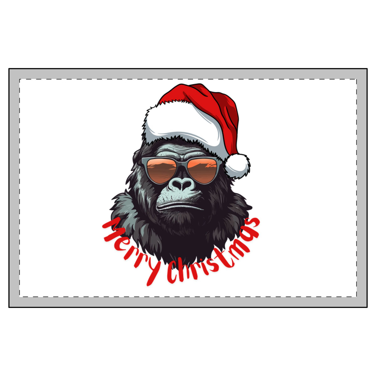 Gorilla Santa Christmas Candle & Fluffy Santa Socks Gift Set
