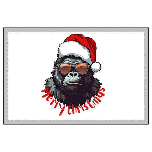 Gorilla Santa Christmas Candle & Fluffy Santa Socks Gift Set