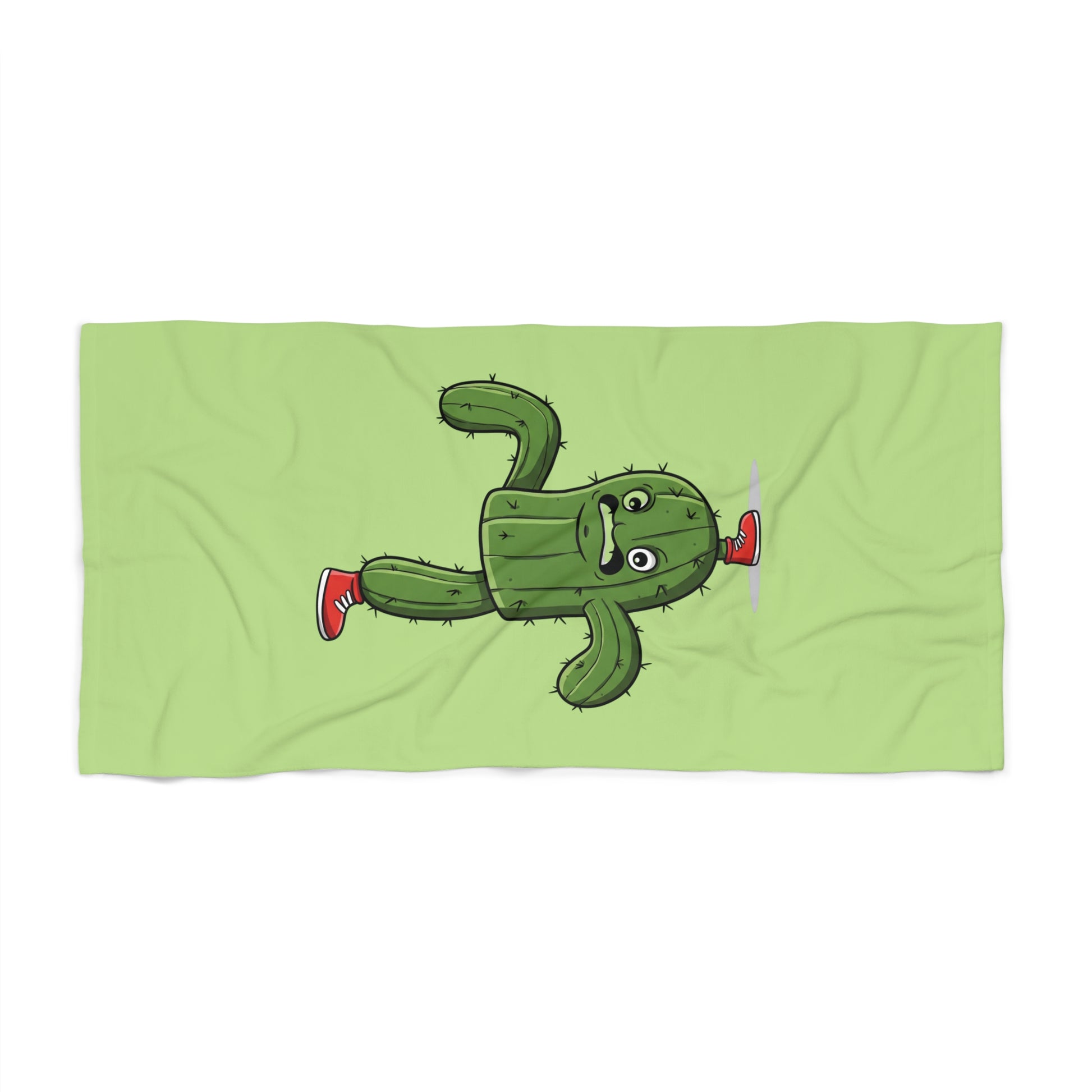 "Upside-Down Cactus" Beach Towel: Unique, Fun & Durable for All Your Adventures! 30" × 60"