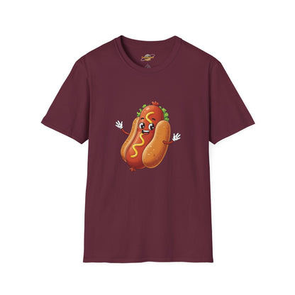 The Mustard Maestro – Classic Hotdog Graphic Tee