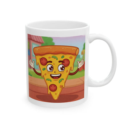 The Neon Slice | Street Foods Pizza Ceramic Mug