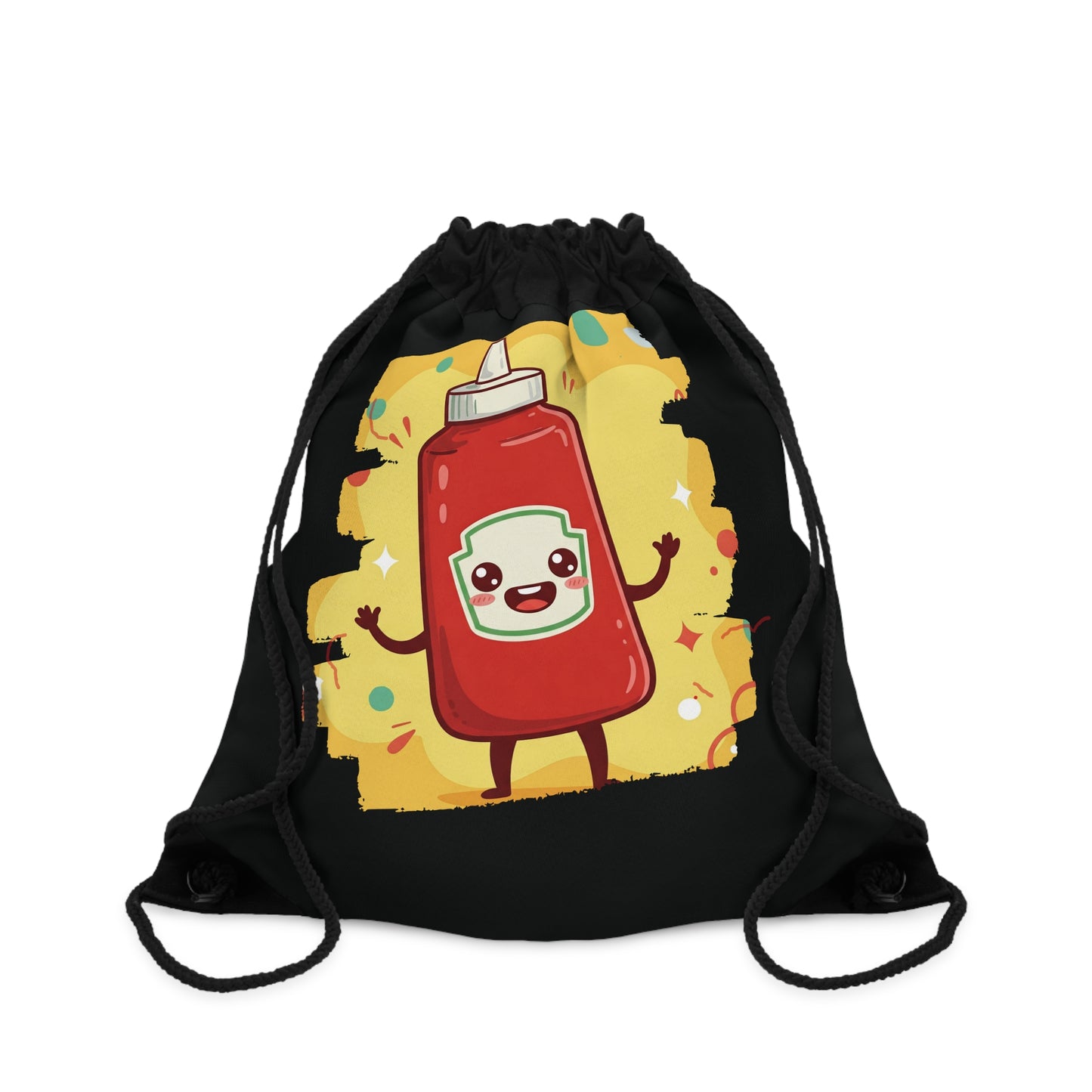 The Crimson Splash – Happy Ketchup Drawstring Bag