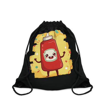 The Crimson Splash – Happy Ketchup Drawstring Bag