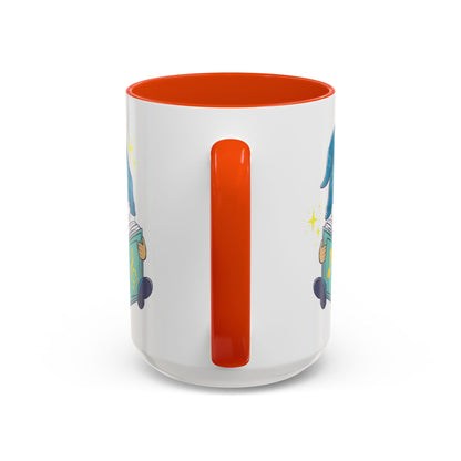 Whimsical Gnome & Music Book Mug - Brew Your Story | Ceramic Coffee & Tea Cup (11oz/15oz)