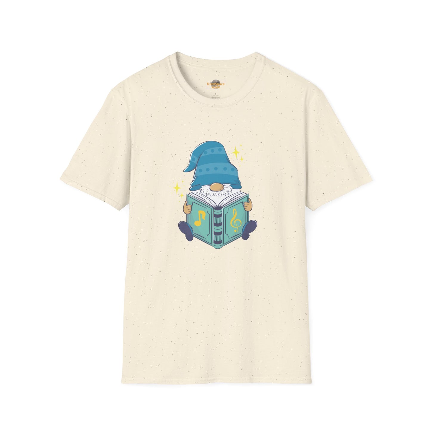 Mystical Book-Reading Gnome Unisex T-Shirt: Stories & Sparkle