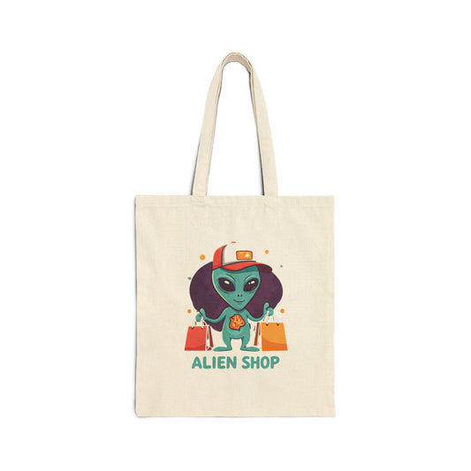 Alien Shopper Tote Bag: Unique & Eco-Friendly | Shop Now!