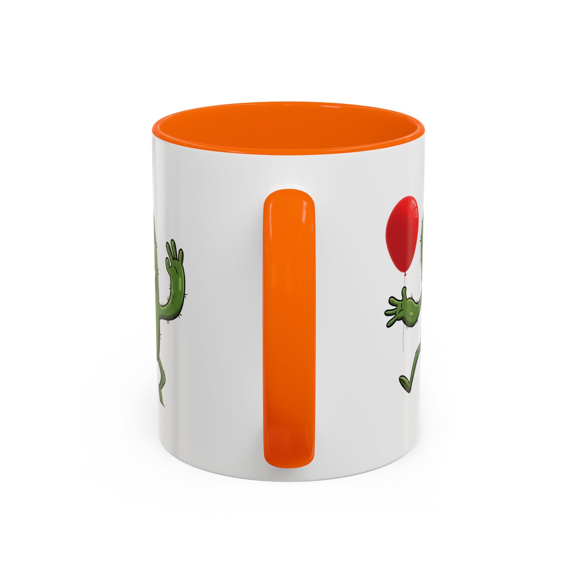 Cactus Mania Happy Cactus with Balloon Mug - Fun Ceramic Coffee Cup for All