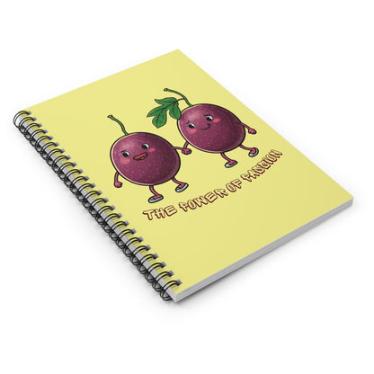 Passion Fruit Spiral Notebook: "The Power of Passion" - Couple Gift