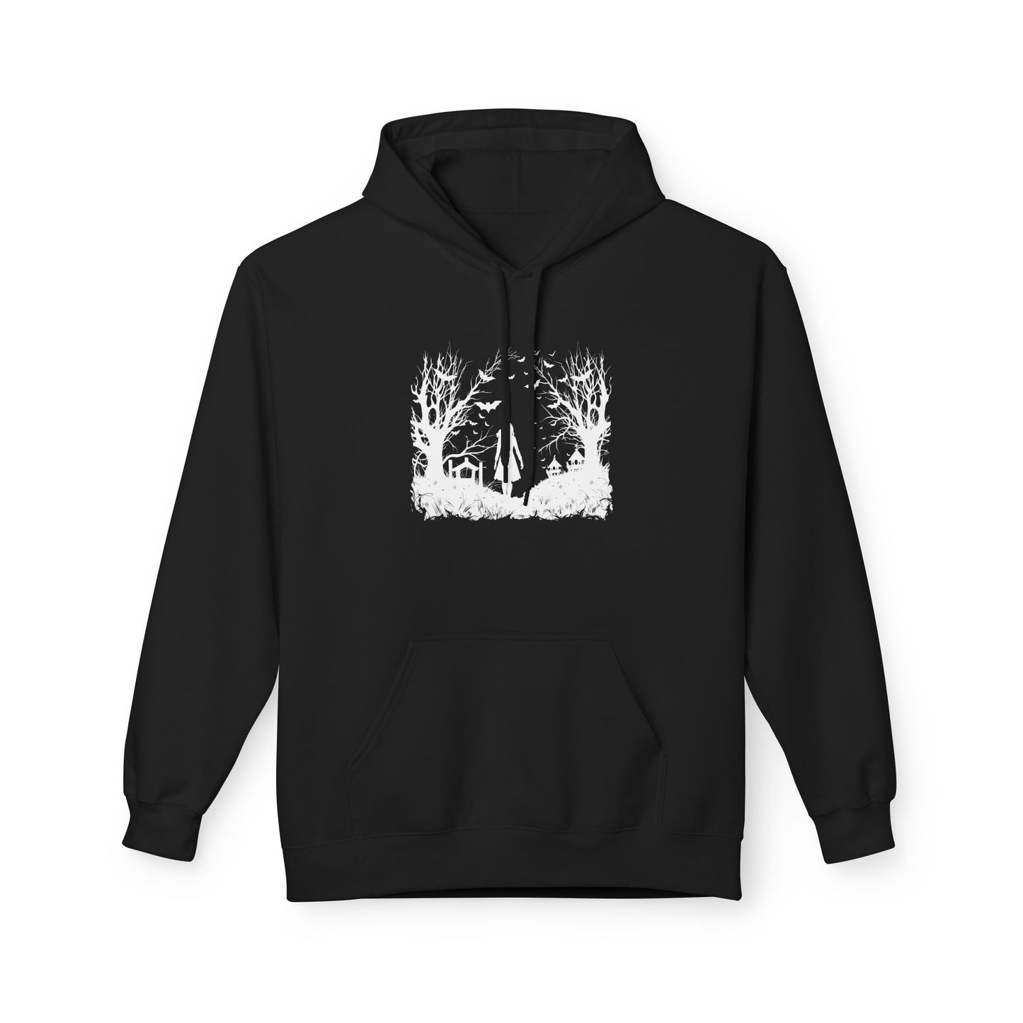 Unisex Midweight Softstyle Fleece Hoodie - Halloween forest