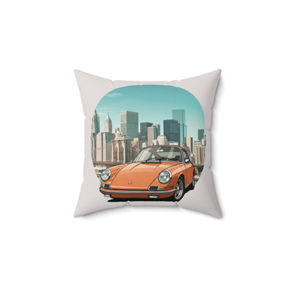 Stuttgart Icon – Porsche 911 Heritage Throw Pillow