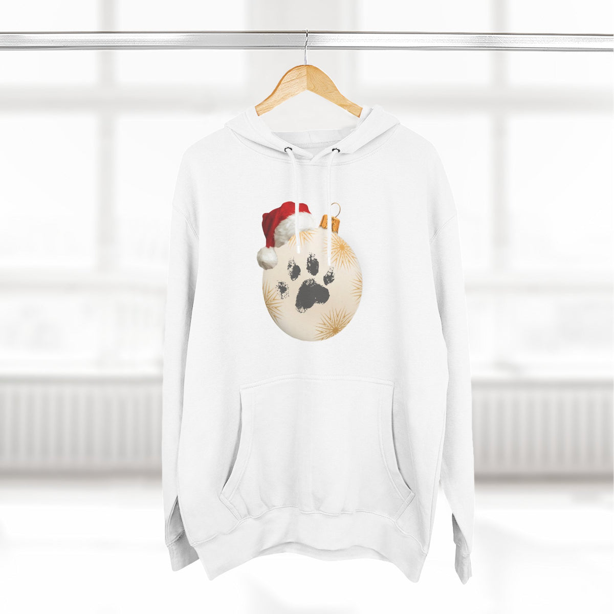 Copy of Copy of Three-Panel Fleece Hoodie - happy holiday gorilla