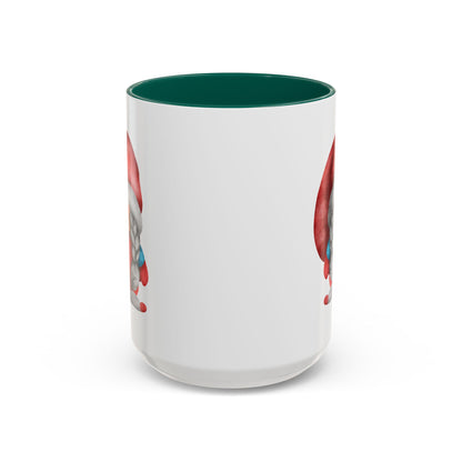Cheerful Red Gnome with Braids Mug - Sip Your Sweet Melody | Ceramic Coffee & Tea Cup (11oz/15oz) 15oz Green