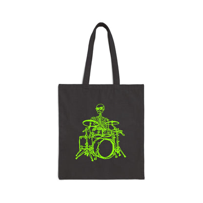 Skeleton Drummer Fluo Tote Bag | From Space Store