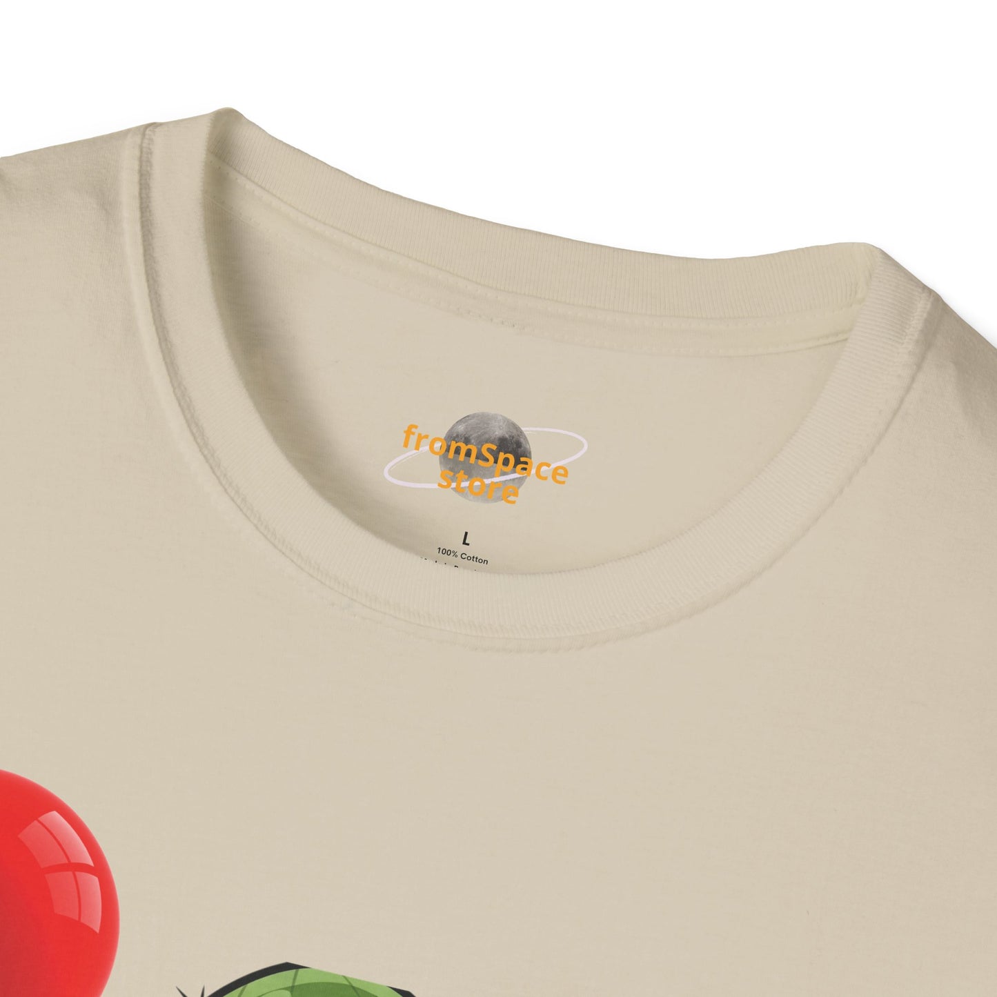 Cactus Mania T-Shirt: Cheerful Cactus with Balloon | Organic Cotton Unisex Tee