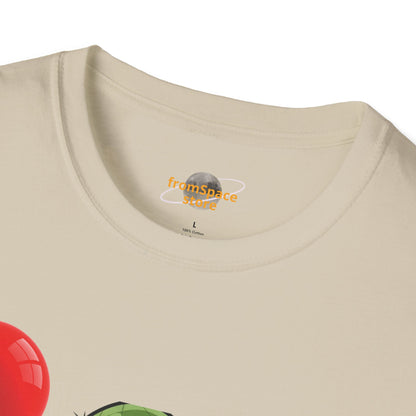 Cactus Mania T-Shirt: Cheerful Cactus with Balloon | Organic Cotton Unisex Tee