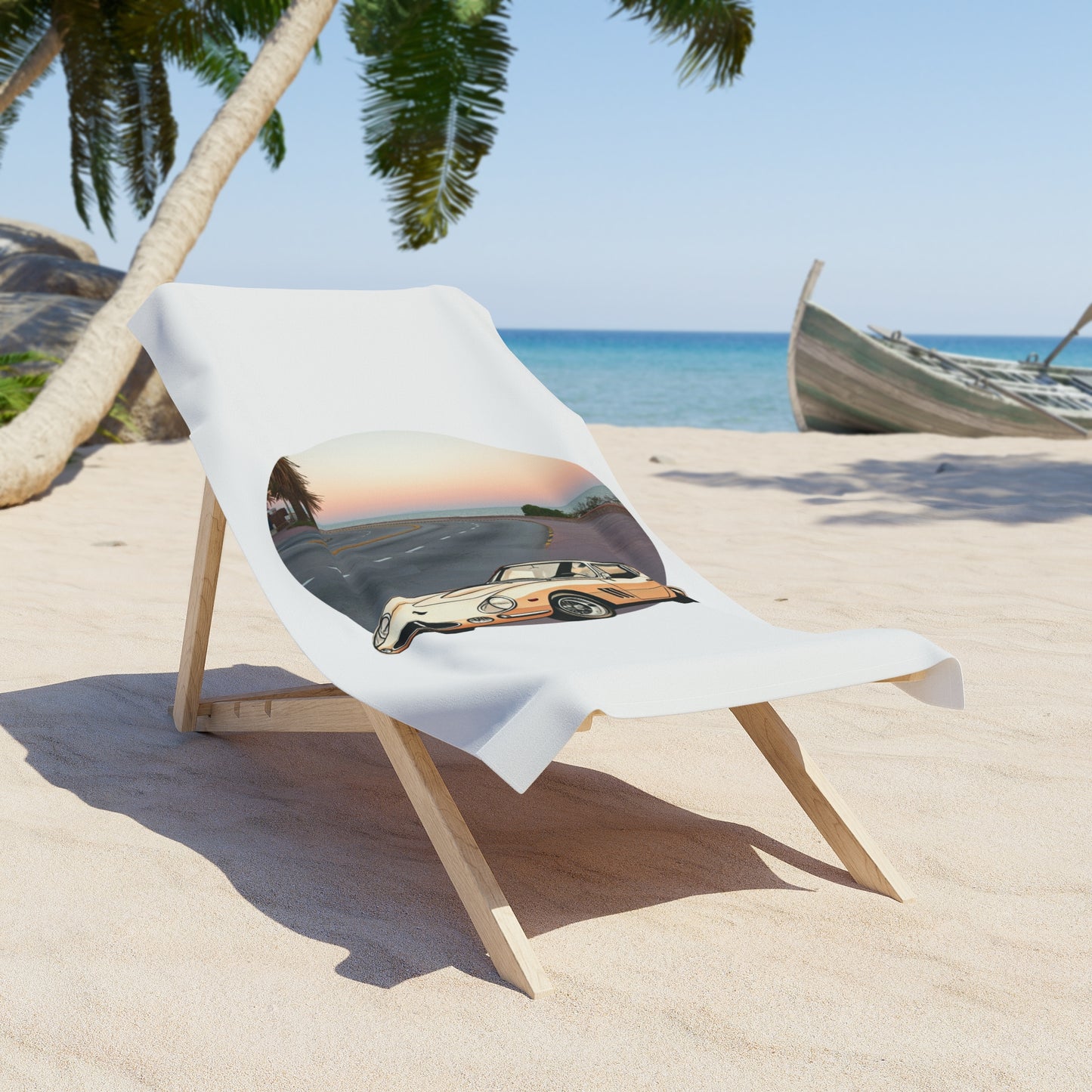 Ferrari 275 GTB Beach Towel: The Legend of Vintage Sports Cars on Your Beach