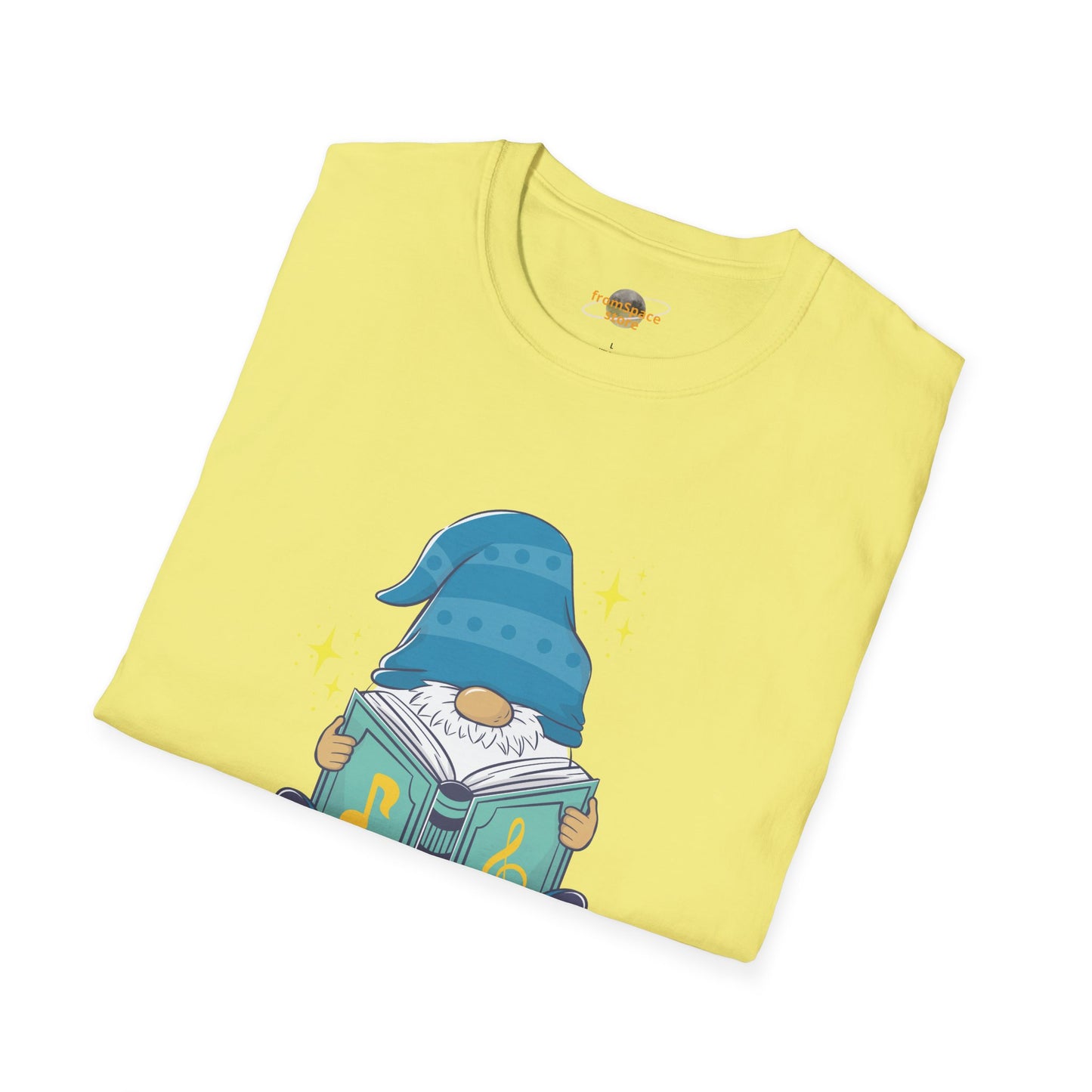 Mystical Book-Reading Gnome Unisex T-Shirt: Stories & Sparkle