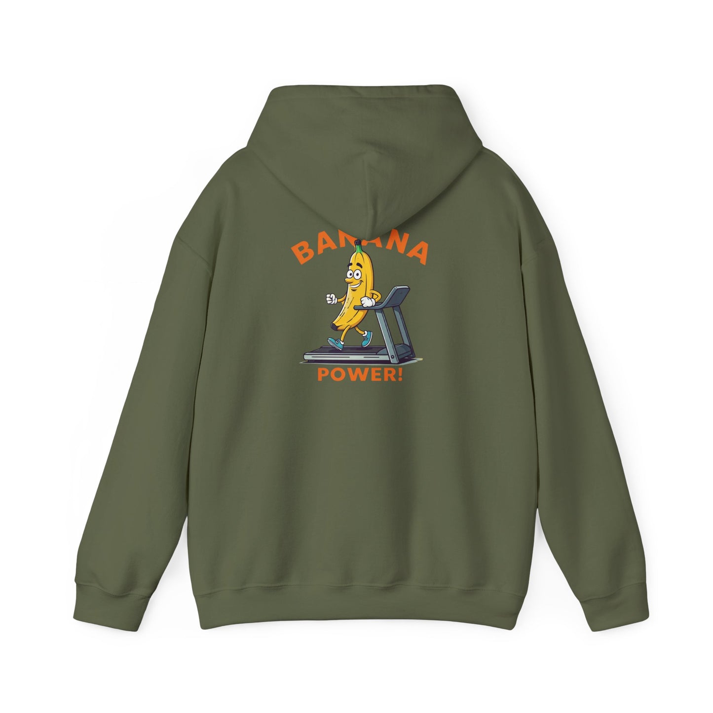 Banana Power! Hoodie - Stay Fit and Stylish with Our Funny Banana Workout Design. Perfect for Gym Rats and Fruit Lovers!