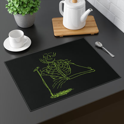 The Afterlife Interview Fluo Skeleton Placemat