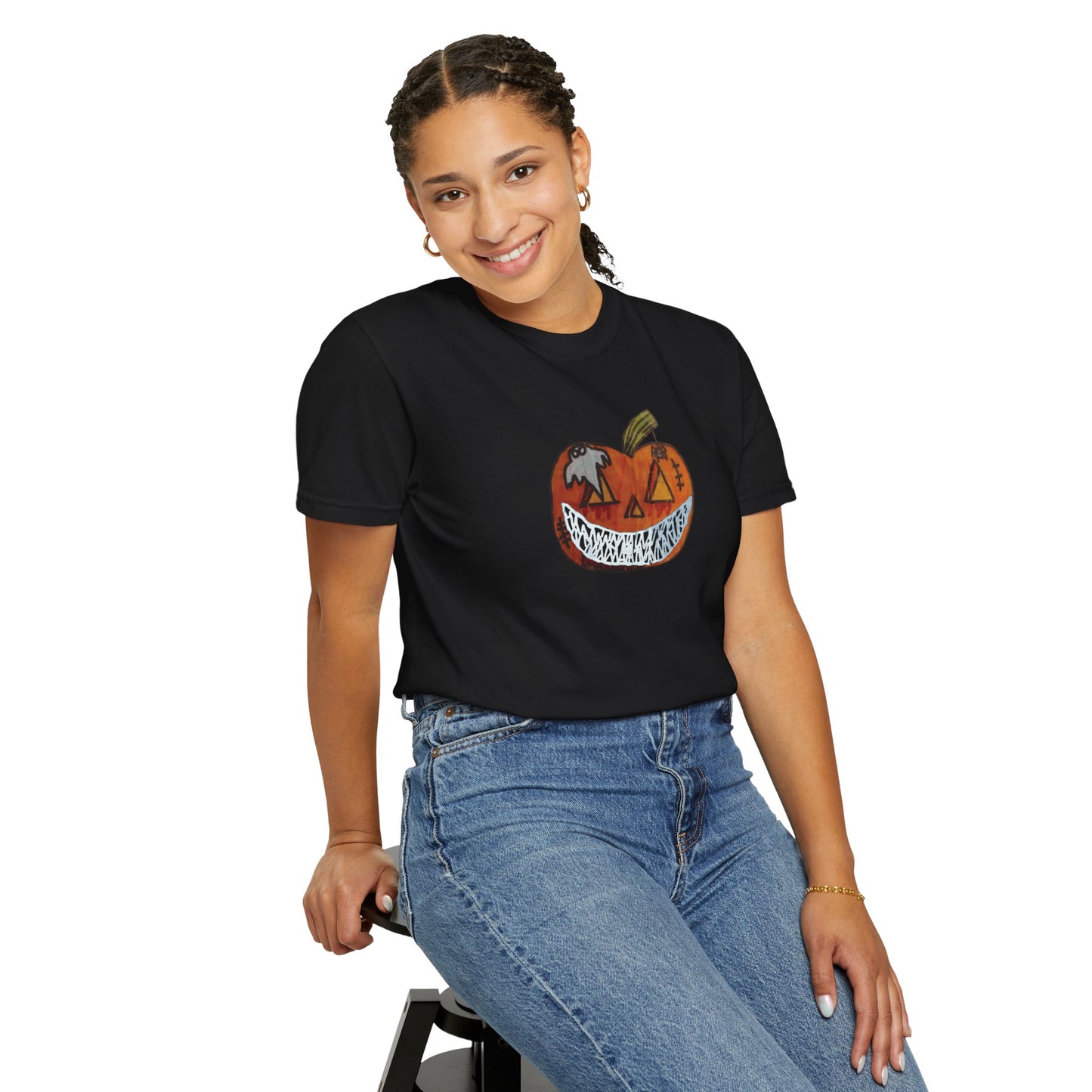 Halloween Jack-O-Lantern Unisex T-Shirt | Spooky Web Tee