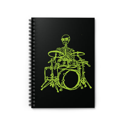 Metal Skeleton Fluo Spiral Notebook - Drum Up Your Ideas!