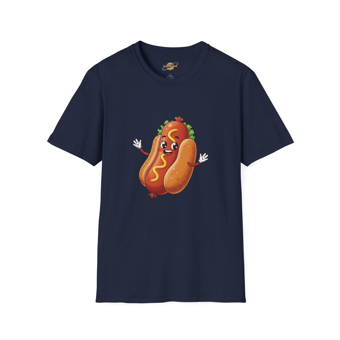 The Mustard Maestro – Classic Hotdog Graphic Tee