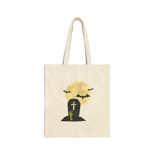 Graveyard Haunt: The Halloween Cemetery Tote Bag