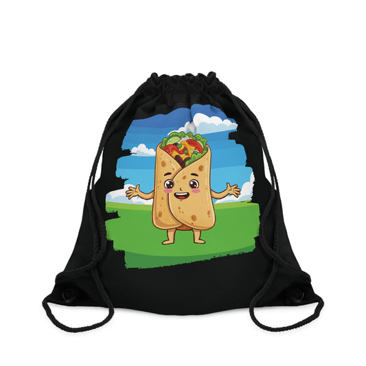 The Rolling Adventurer – Burrito Landscape Drawstring Bag